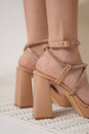 Scarpax Carmen Kadın Nude Topuklu Sandalet