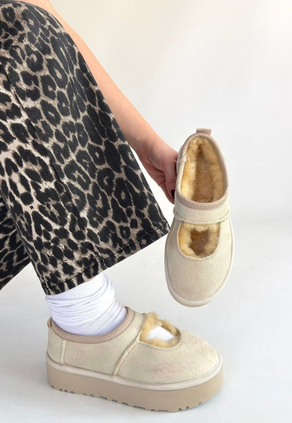 Scarpax Carren Bej Süet Bot