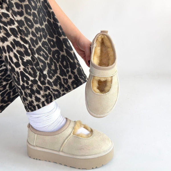 Scarpax Carren Bej Süet Bot