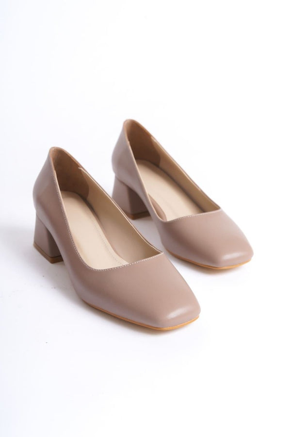 Scarpax Clay Kadın Mat Vizon Stiletto