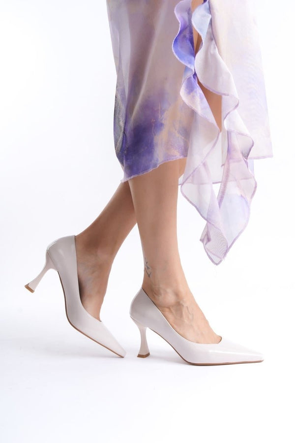 Scarpax Cordelia Kadın Bej Rugan Stiletto