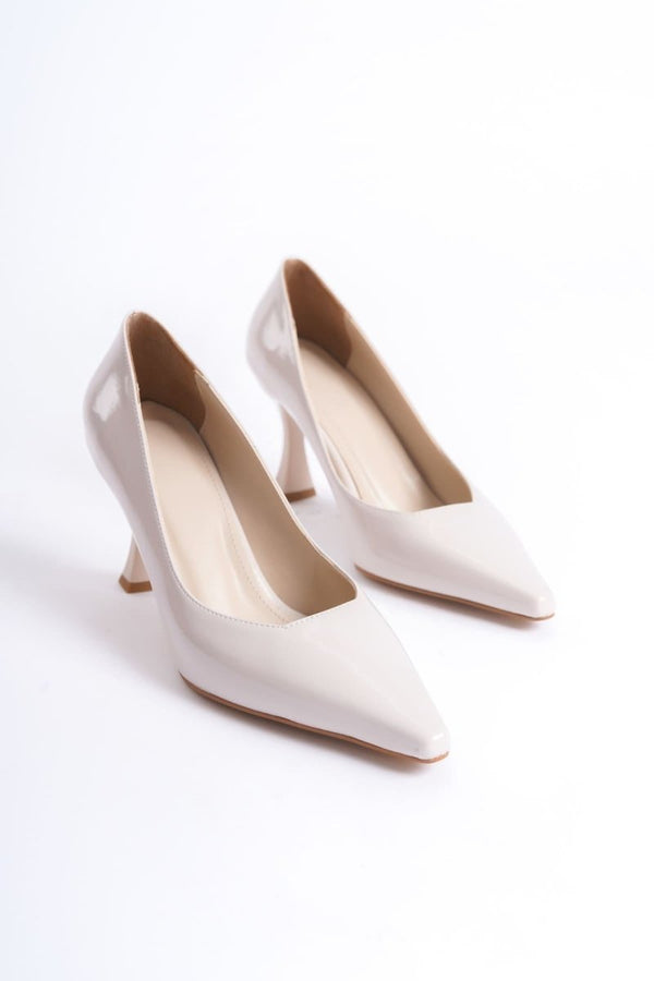 Scarpax Cordelia Kadın Bej Rugan Stiletto