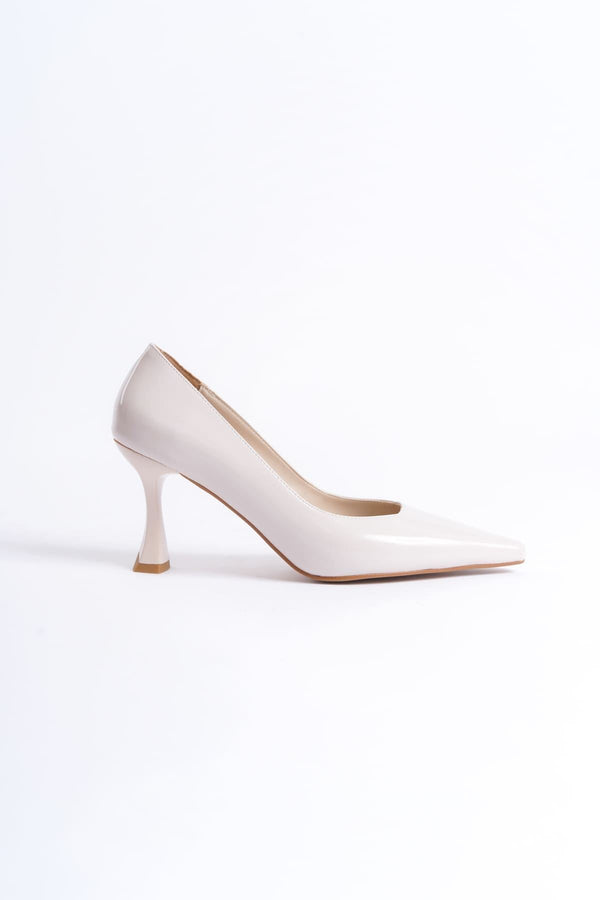 Scarpax Cordelia Kadın Bej Rugan Stiletto - SCARPAX