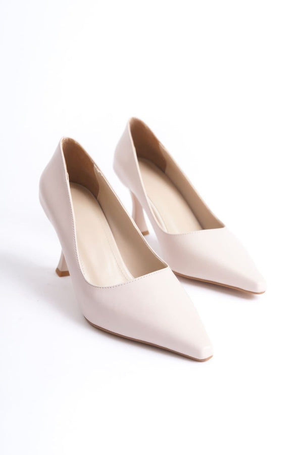 Scarpax Cordelia Kadın Mat Bej Stiletto