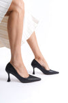Scarpax Cordelia Kadın Mat Siyah Stiletto