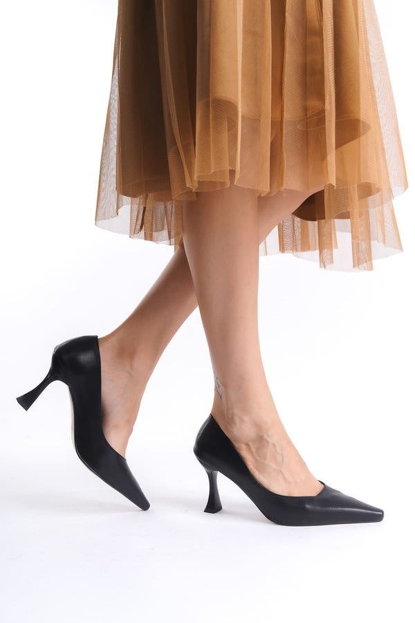 Scarpax Cordelia Kadın Mat Siyah Stiletto - SCARPAX