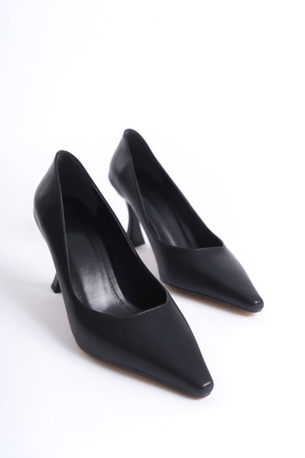 Scarpax Cordelia Kadın Mat Siyah Stiletto - SCARPAX