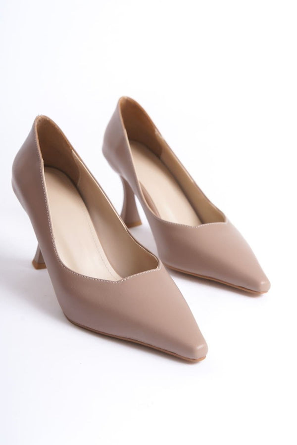 Scarpax Cordelia Kadın Mat Vizon Stiletto