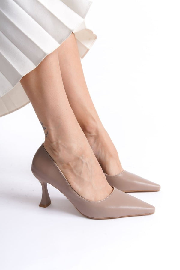 Scarpax Cordelia Kadın Mat Vizon Stiletto