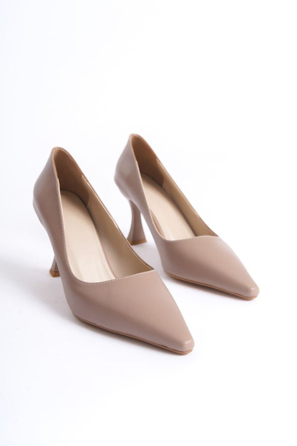 Scarpax Cordelia Kadın Mat Vizon Stiletto