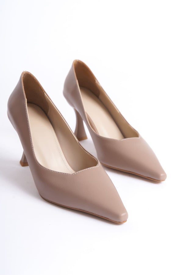 Scarpax Cordelia Kadın Mat Vizon Stiletto - SCARPAX