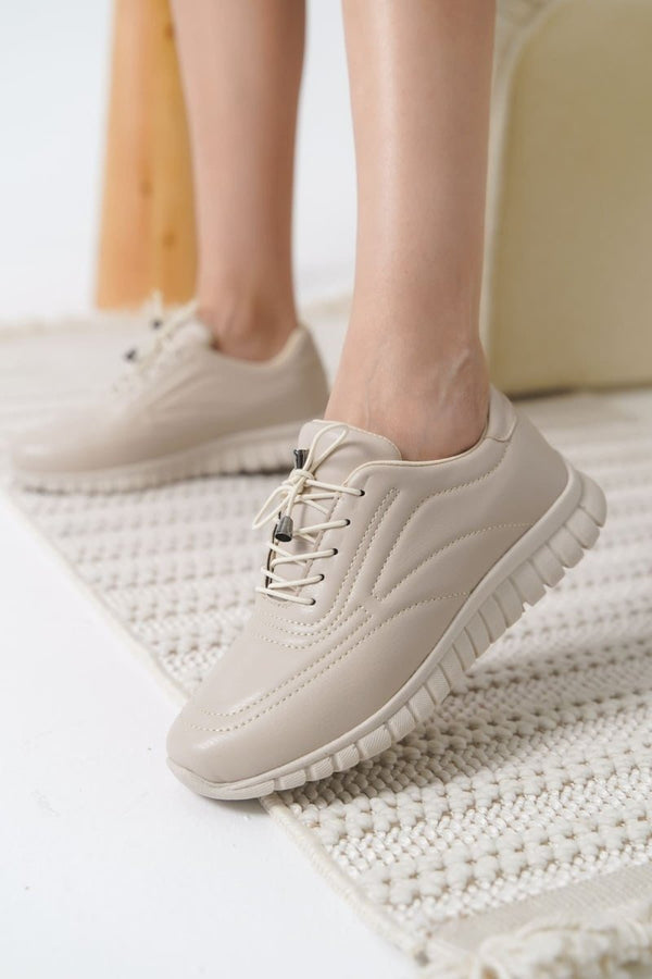 Scarpax Daphne Kadın Bej Spor Ayakkabı