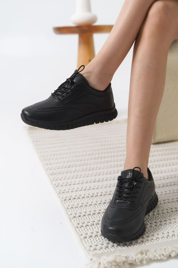 Scarpax Daphne Kadın Siyah Spor Ayakkabı