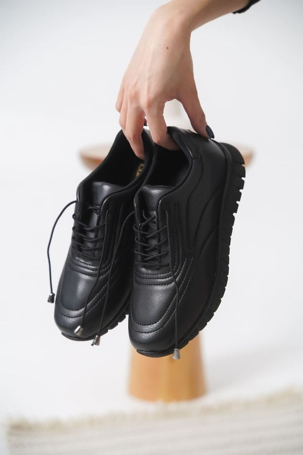 Scarpax Daphne Kadın Siyah Spor Ayakkabı