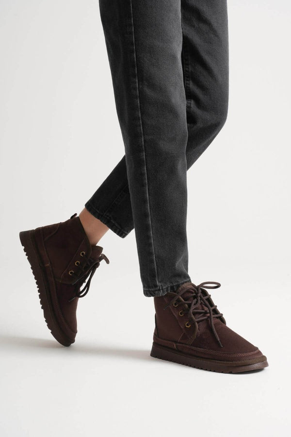 Scarpax Daria Kadın Kışlık Acı Kahve İçi Kürklü Bot