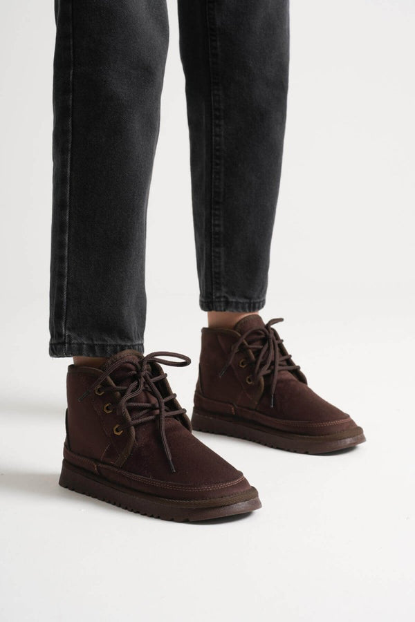 Scarpax Daria Kadın Kışlık Acı Kahve İçi Kürklü Bot