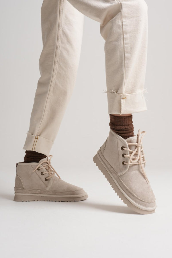 Scarpax Daria Kadın Kışlık Bej İçi Kürklü Bot