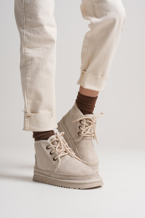 Scarpax Daria Kadın Kışlık Bej İçi Kürklü Bot
