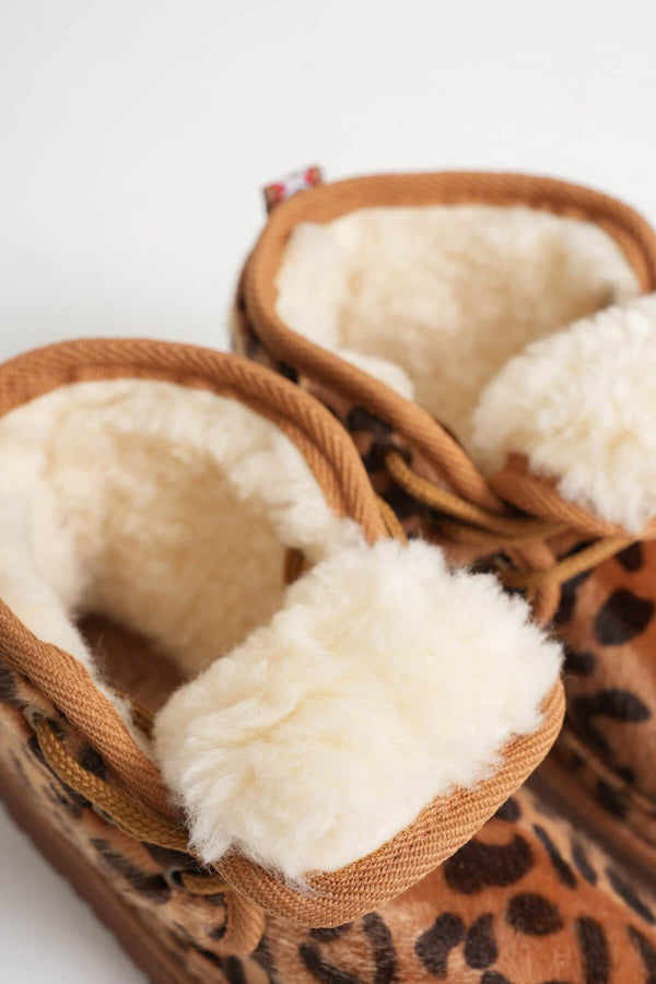 Scarpax Daria Kadın Kışlık Leopar Desen İçi Kürklü Bot