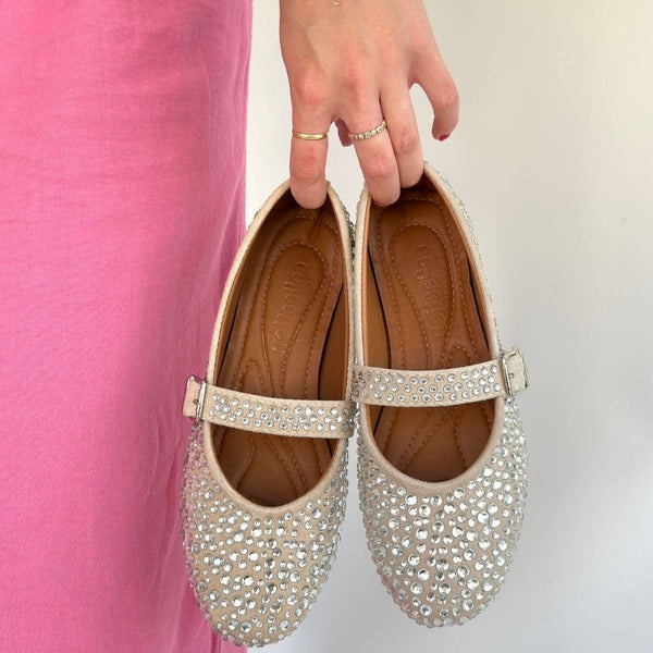 Scarpax Denya Bej Süet Babet Ayakkabı