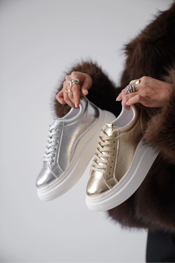 Scarpax Dina Kadın Altın Sneaker