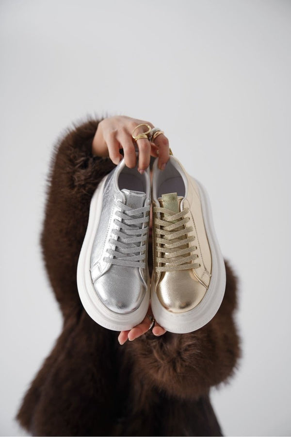 Scarpax Dina Kadın Altın Sneaker