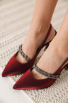 Scarpax Drey Kırmızı Kadın Topuklu Ayakkabı
