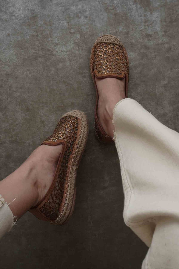 Scarpax Dune Kadın Taba Espadril Ayakkabı