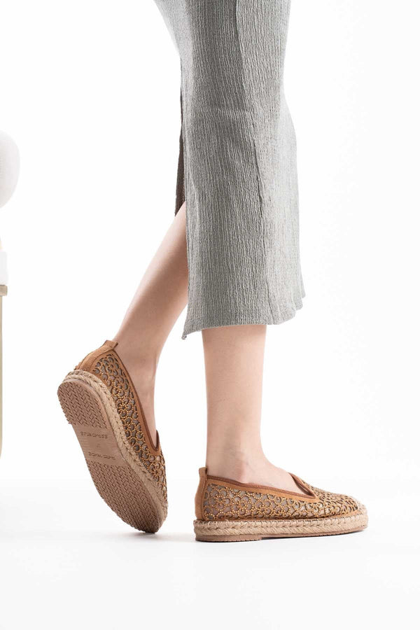 Scarpax Dune Kadın Taba Espadril Ayakkabı - SCARPAX
