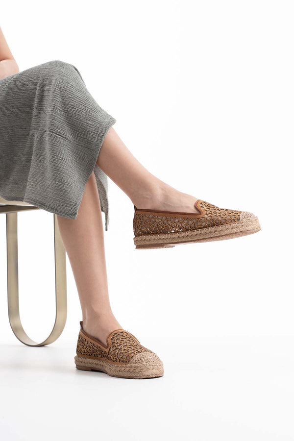 Scarpax Dune Kadın Taba Espadril Ayakkabı - SCARPAX