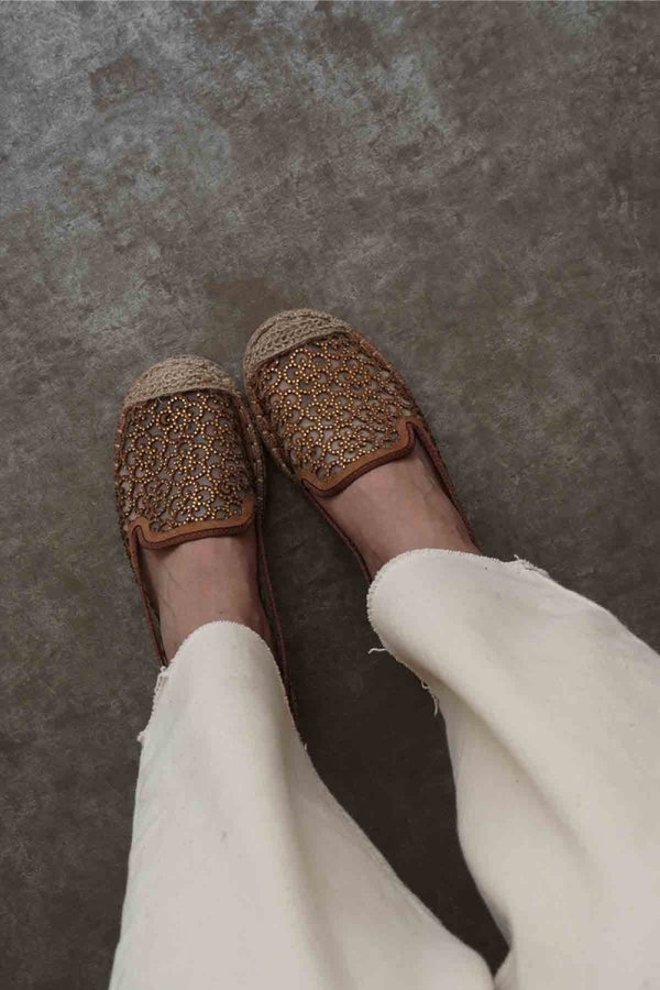 Scarpax Dune Kadın Taba Espadril Ayakkabı