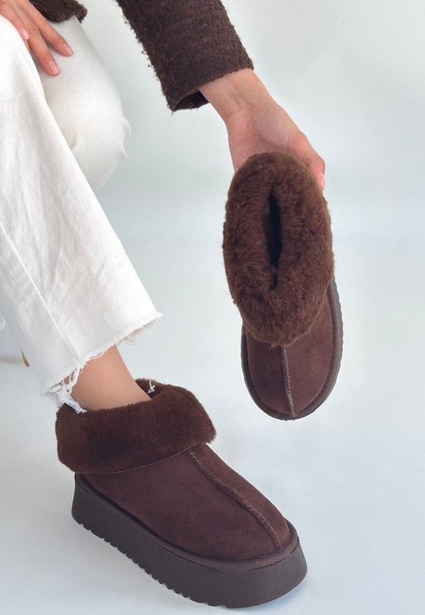 Scarpax Edali Kahverengi Süet Bot