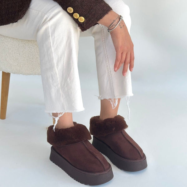 Scarpax Edali Kahverengi Süet Bot