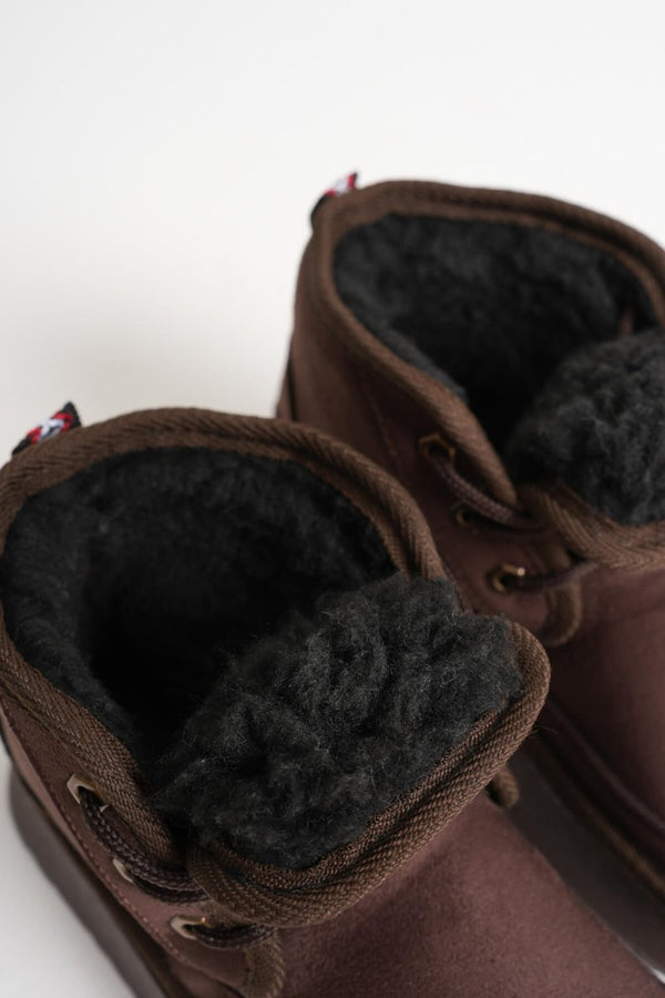 Scarpax Elena Kadın Acı Kahve Kışlık İçi Kürklü Kalın Taban Bot