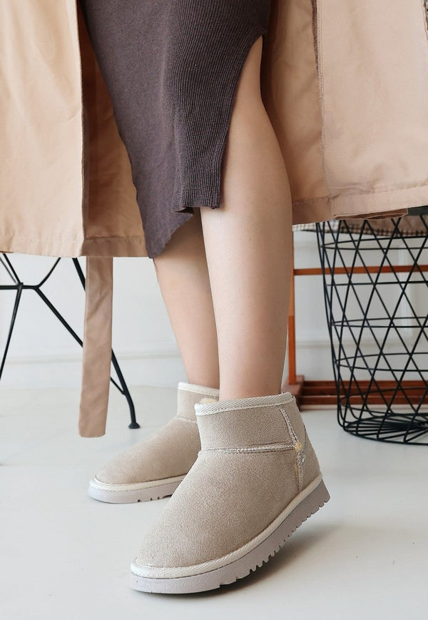 Scarpax Elsa Bej Süet Bot