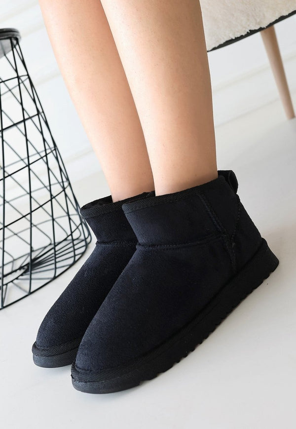 Scarpax Elsa Siyah Süet Bot
