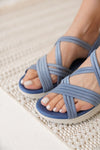 Scarpax Fame Lacivert Kadın Sandalet