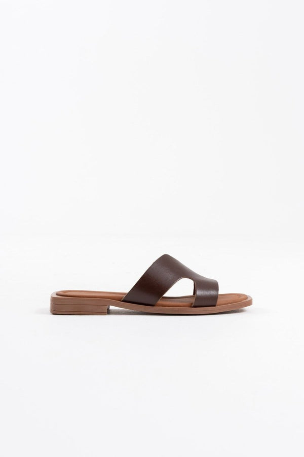 Scarpax Fergei Acı Kahve Hakiki Deri Terlik