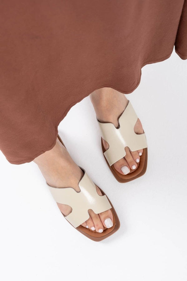 Scarpax Fergei Bej Hakiki Deri Terlik