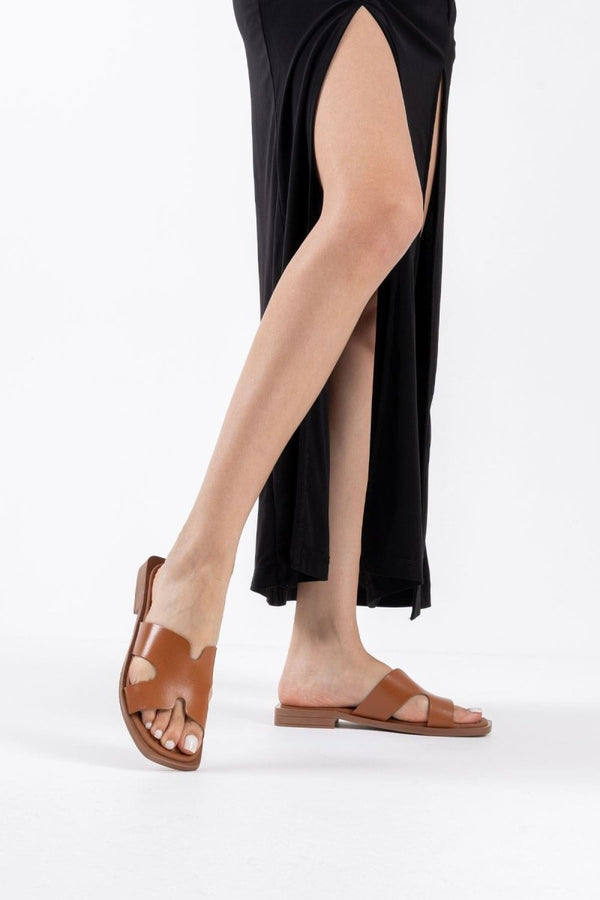 Scarpax Fergei Taba Hakiki Deri Terlik