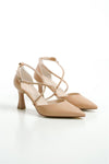 Scarpax Fiona Taşlı Kadın Nude Topuklu Ayakkabı