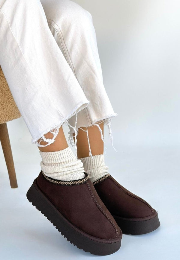 Scarpax Foyk Kahverengi Süet Bot