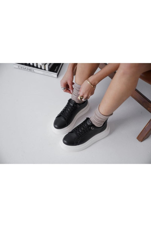 Scarpax Freya Siyah Kadın Spor Ayakkabı