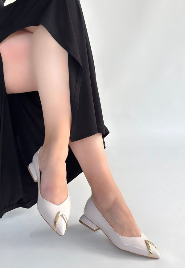 Scarpax Goes Bej Rugan Babet Ayakkabı