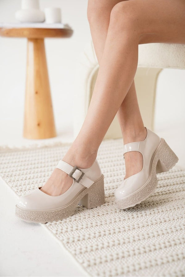 Scarpax Helen Kadın Bej Rugan Günlük Ayakkabı