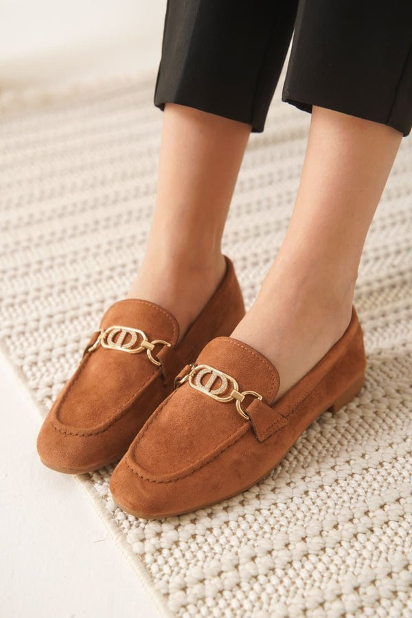 Scarpax Hera Kadın Süet Taba Günlük Ayakkabı