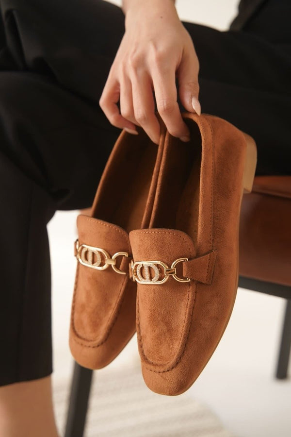 Scarpax Hera Kadın Süet Taba Günlük Ayakkabı