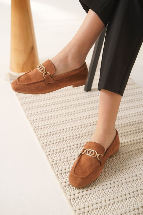 Scarpax Hera Kadın Süet Taba Günlük Ayakkabı