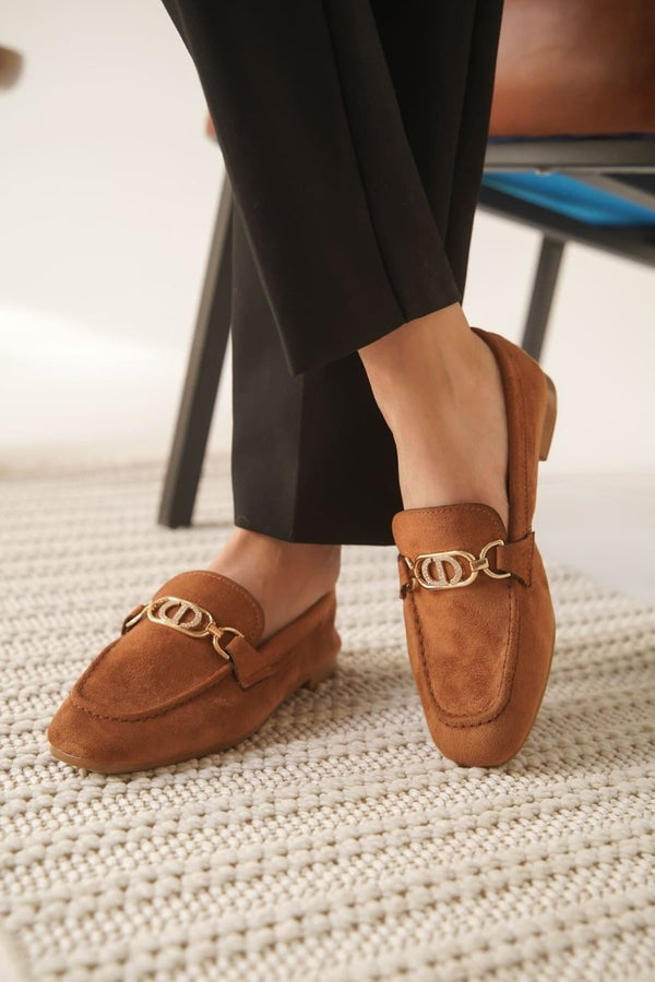 Scarpax Hera Kadın Süet Taba Günlük Ayakkabı