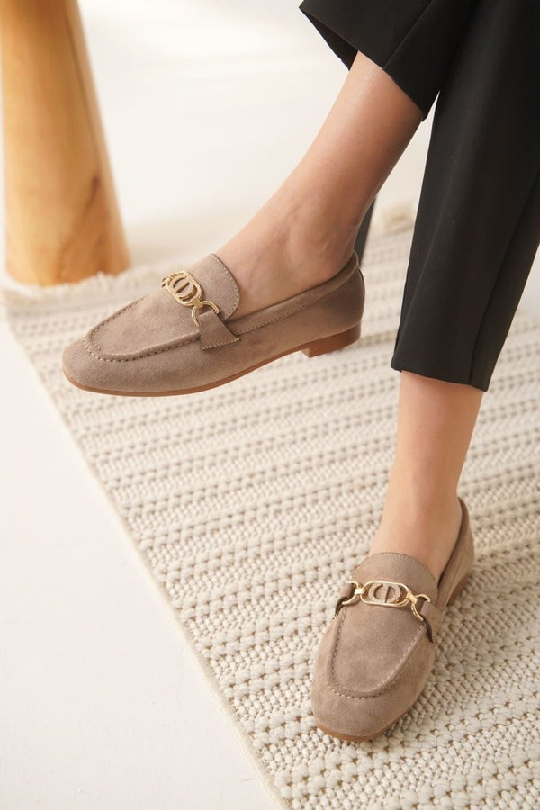 Scarpax Hera Kadın Süet Vizon Günlük Ayakkabı